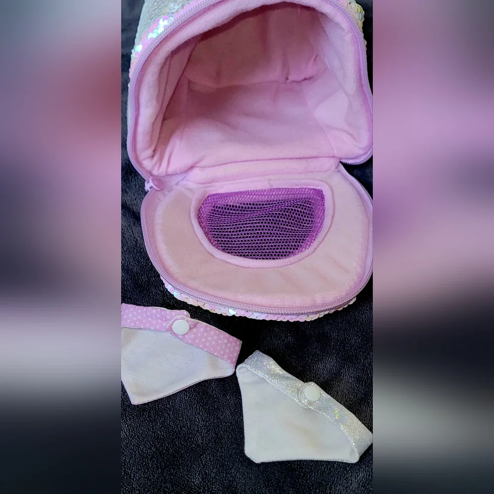 JUSTICE PETS PET SHOP ACCESSORIES LOT, BED, Beanbag, Carrier ㄟ(≧◇≦)ㄏ